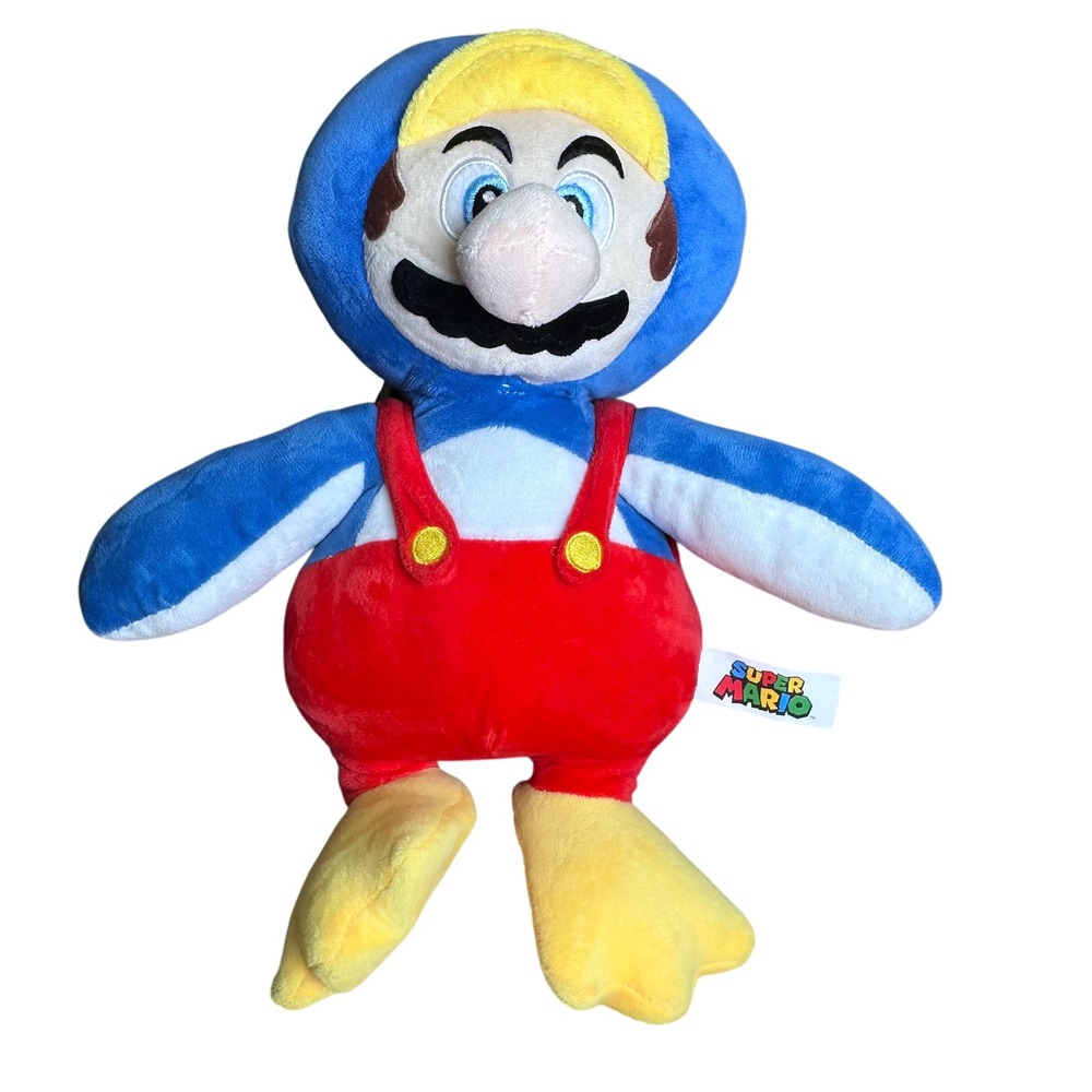 Nintendo Super Mario Penguin Mario Plush 9.5" Stuffed Toy 2021